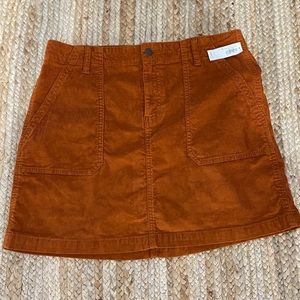 corduroy high waisted skirt